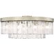 Ciara 9 Light 27 inch White Gold Semi-Flush Mount Ceiling Light