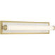 Yep Stratum 1 Light 25.25 inch Brushed Champagne Brass with Jazz White Marble Vanity Light Wall Light