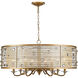 Joia 33.5 inch 60.00 watt Peruvian Silver Chandelier Ceiling Light, Large