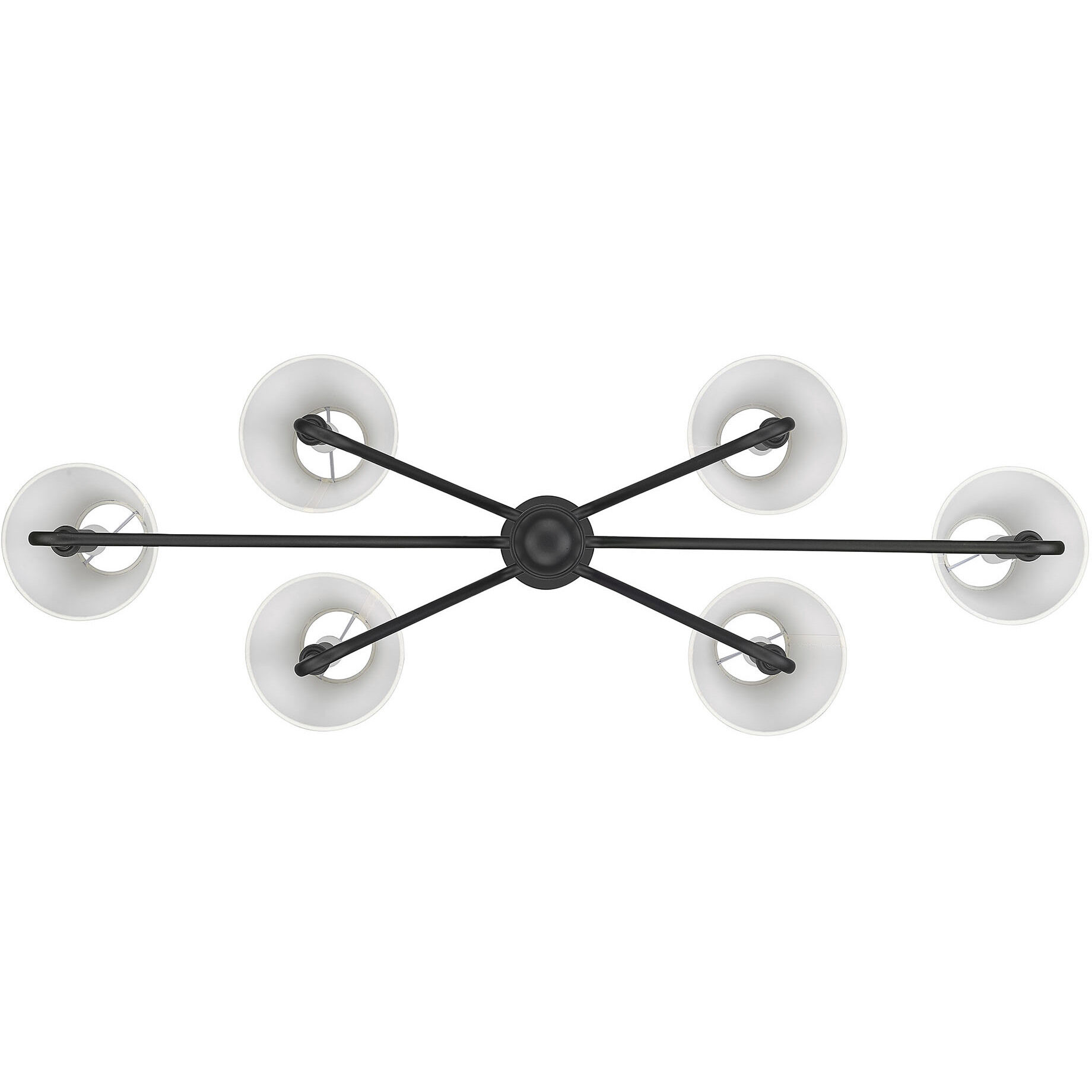 Yep Kennedy Island Light Ceiling Light in Natural Black, Ivory Linen