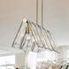 Serenity Island Light Ceiling Light in Modern Brass