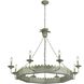Finley 8 Light 42 inch Vintage Sage Chandelier Ceiling Light