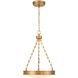 Cameron 1 Light 16.5 inch Brushed Champagne Brass Pendant Ceiling Light