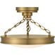Cameron 1 Light 16.5 inch Brushed Champagne Brass Semi-Flush Mount Ceiling Light