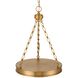 Cameron 1 Light 16.5 inch Brushed Champagne Brass Pendant Ceiling Light