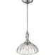 Audra 1 Light 11.75 inch Chrome Pendant Ceiling Light