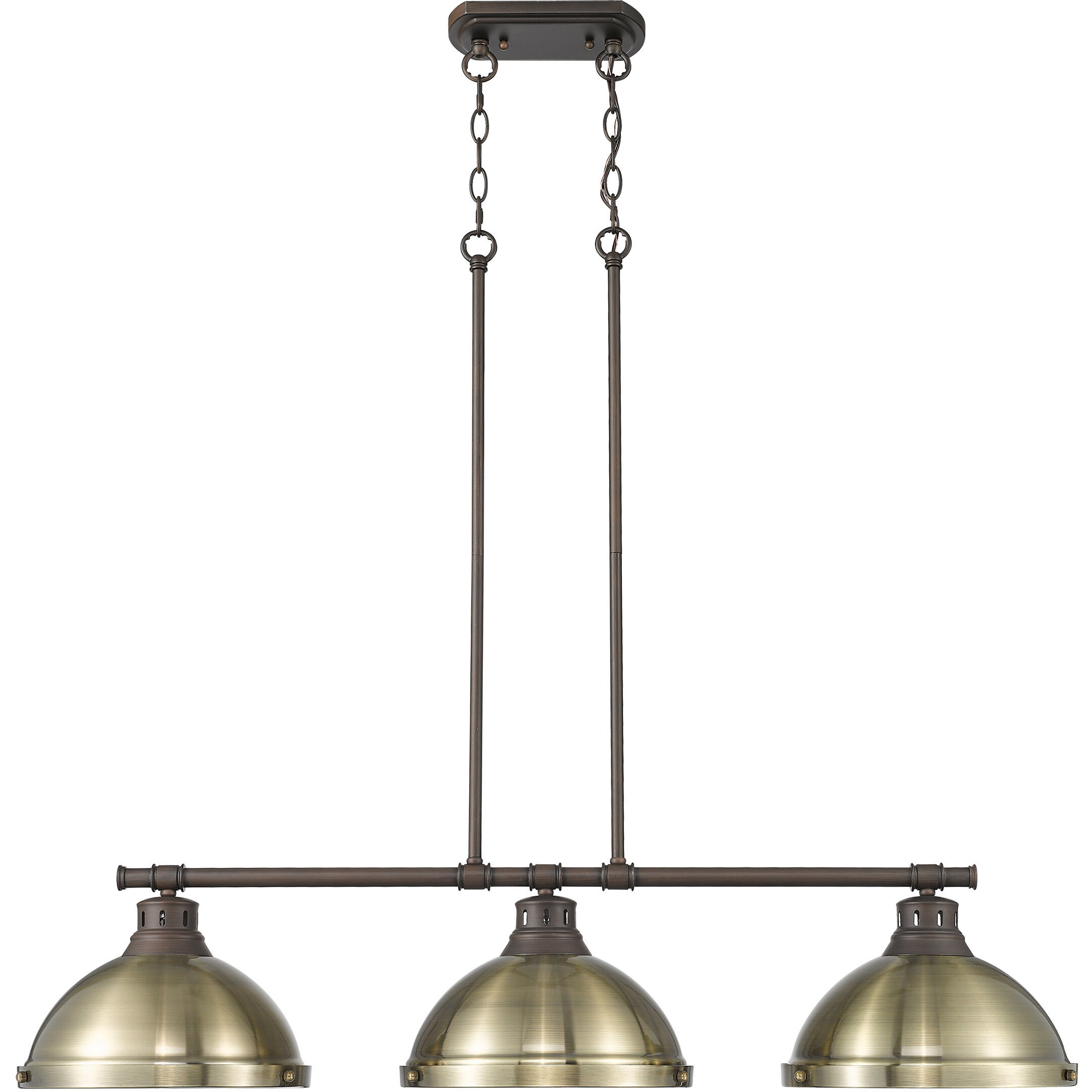 Yep Duncan Island Light Ceiling Light in Rubbed Bronze, Aged Brass