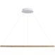 Veritas LED 59 inch Walnut Ring Chandelier Ceiling Light