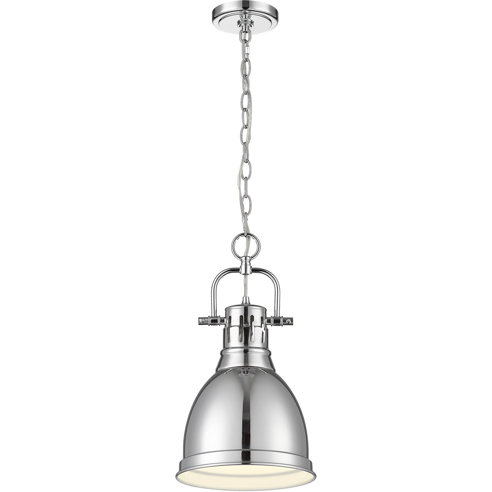 Yep Duncan Pendant Ceiling Light in Chrome, Small
