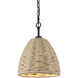 Hathaway 1 Light 10.25 inch Matte Black Pendant Ceiling Light