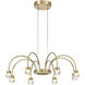 Yep Vario 8 Light 25.25 inch Titanium Gold Chandelier Ceiling Light