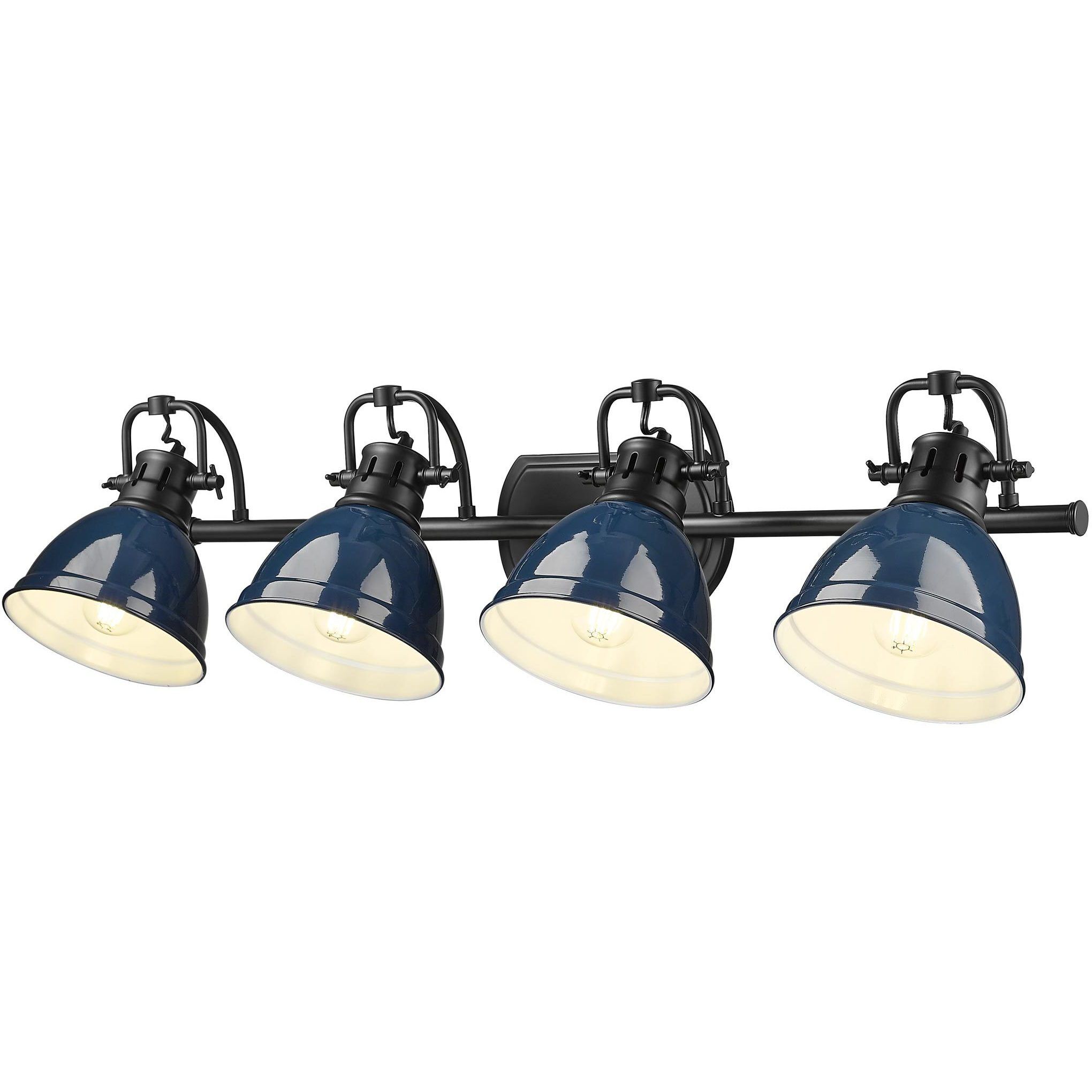 Yep Duncan Vanity Wall Light in Matte Black, Navy