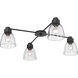 Remy 4 Light 35.88 inch Matte Black Flush Mount Ceiling Light