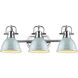 Yep Duncan Vanity Wall Light in Chrome, Seafoam