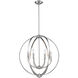 Colson 6 Light 26 inch Pewter Chandelier Ceiling Light in No Shade