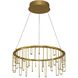 Lucerna 13.75 inch 15.12 watt Stainless Steel Gold Chandelier Ceiling Light