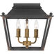 Christoff 3 Light 14 inch Antique Black Iron Flush Mount Ceiling Light