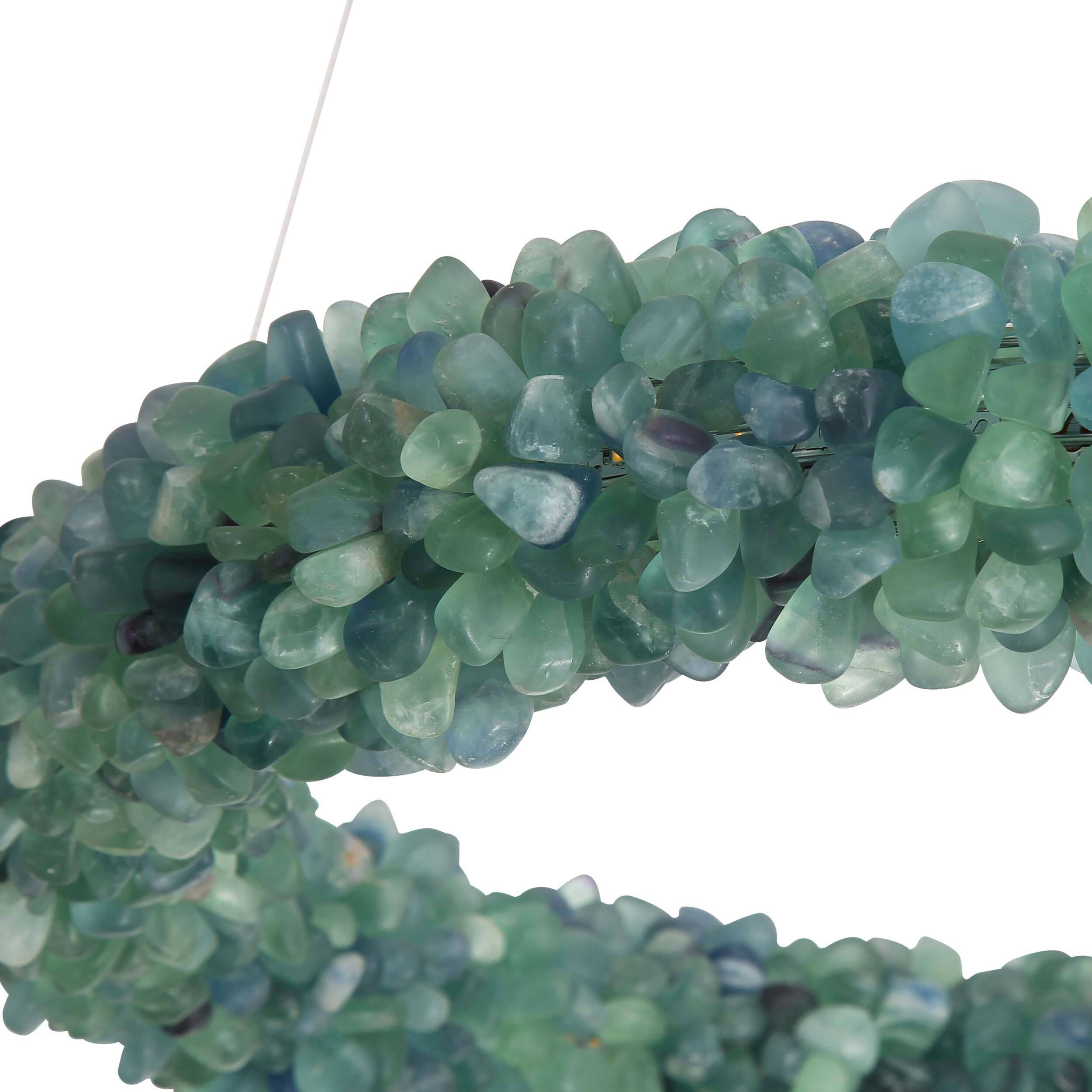 Ziva Corallo LED 29.5 inch Turquoise Chandelier Ceiling Light