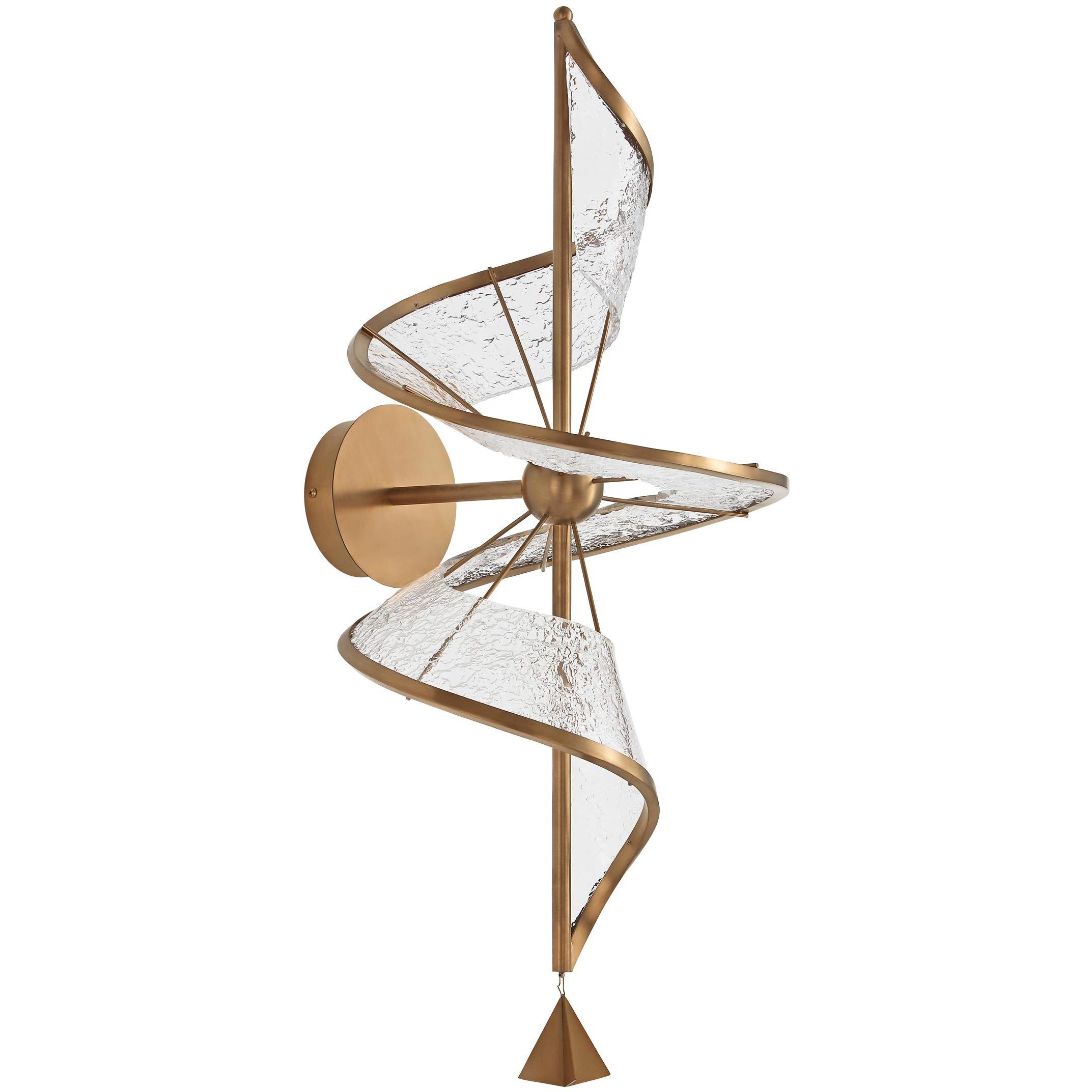 Ziva Aurora LED 13 inch Brushed Champagne Wall Sconce Wall Light