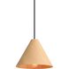 Conique 1 Light 9.88 inch Light Walnut Pendant Ceiling Light