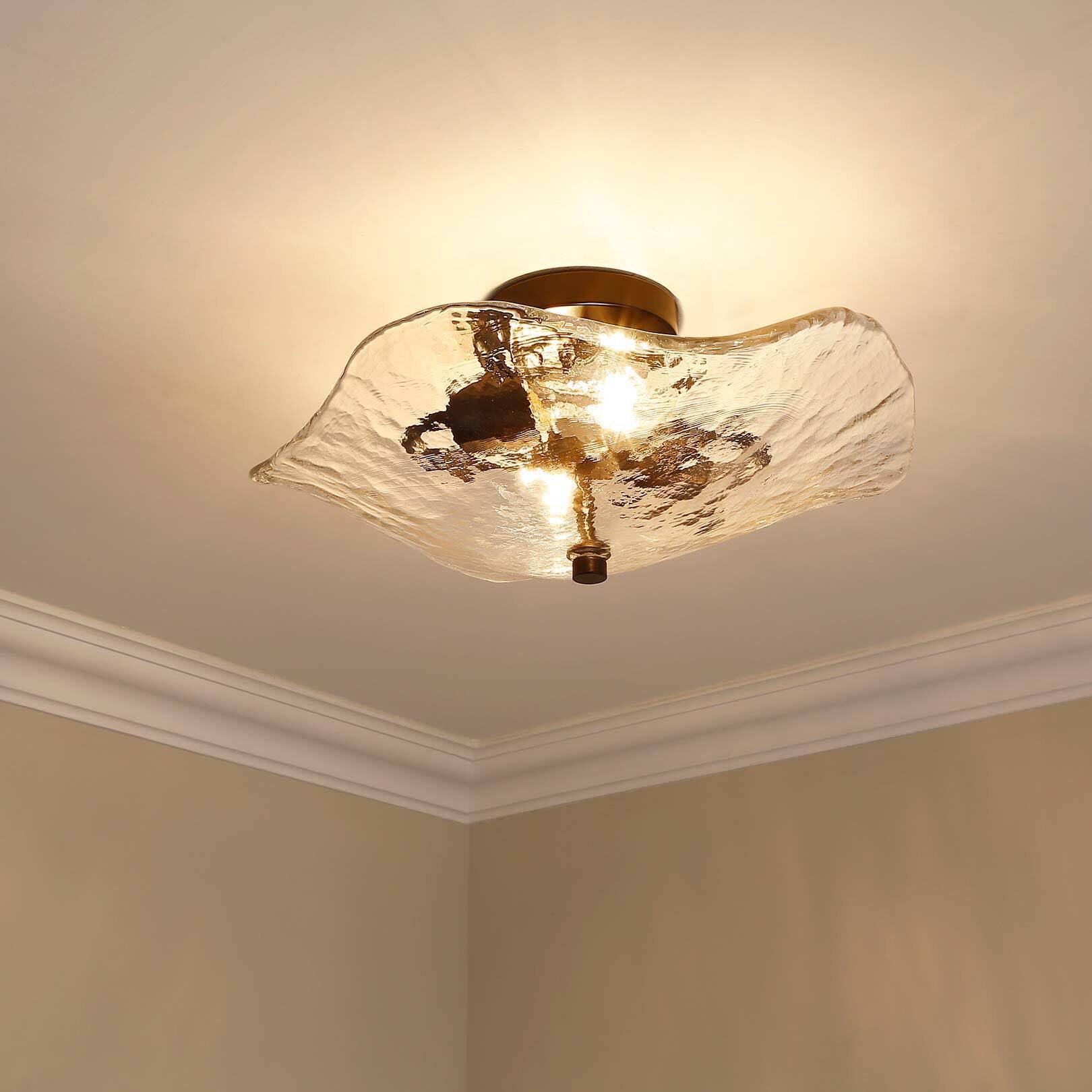 Samara 2 Light 15.38 inch Matte Black Semi-Flush Mount Ceiling Light