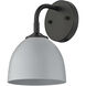 Yep Zoey 1 Light 6.38 inch Matte Black Wall Sconce Wall Light in Matte Gray