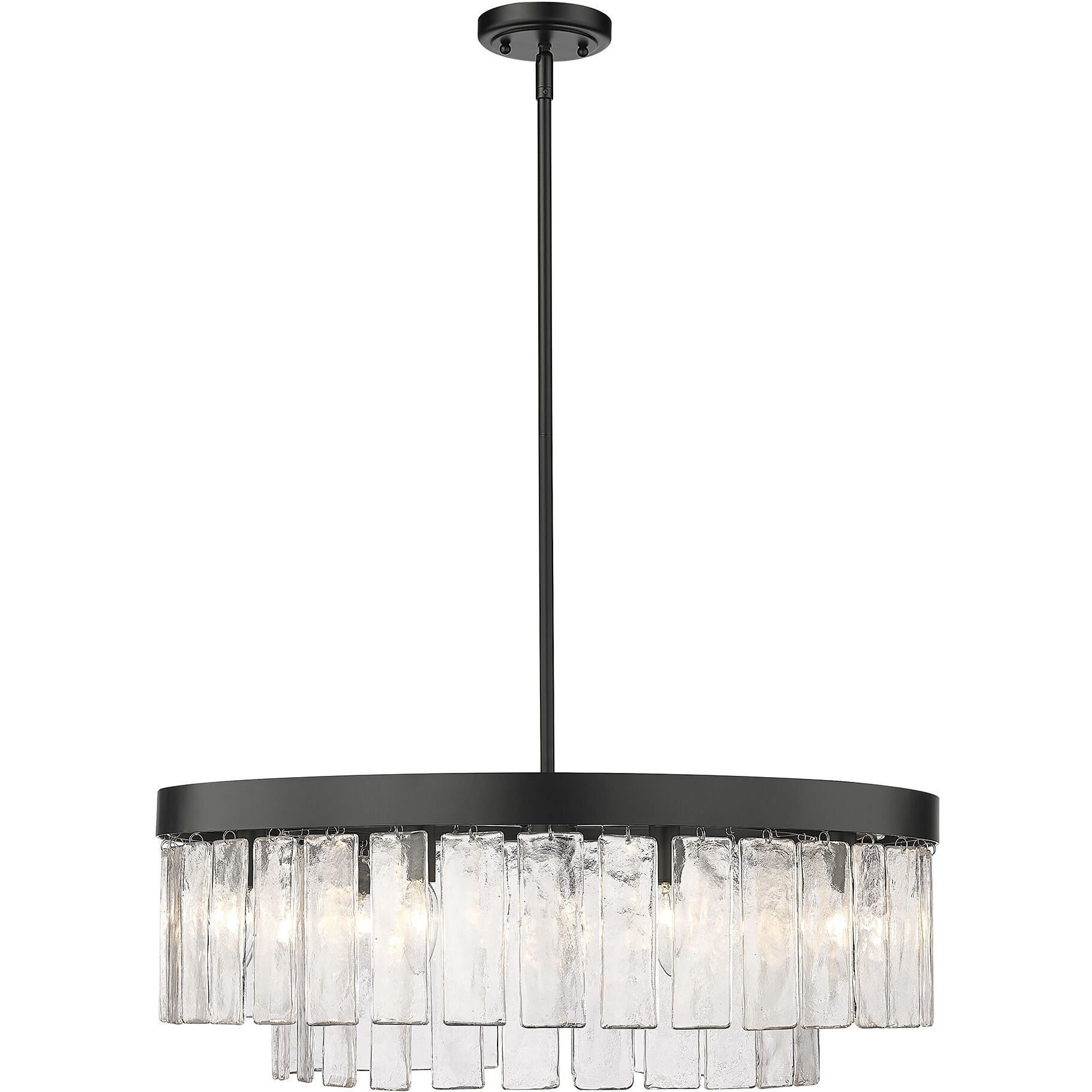 Ciara 27 inch 60.00 watt Matte Black Chandelier Ceiling Light