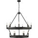 Alastair 32 inch 60.00 watt Matte Black Chandelier Ceiling Light