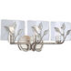 Calla 3 Light 21.75 inch Peruvian Silver Vanity Light Wall Light