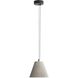 Clarus LED 10 inch Grey Cement Pendant Ceiling Light