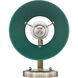 Orwell Wall Sconce Wall Light in Aged Brass, Pine Green