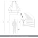 Veritas LED 59 inch Sand Black Ring Chandelier Ceiling Light, 3 Tier