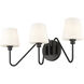 Yep Kennedy Vanity Wall Light in Natural Black