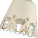 Eloise 1 Light 7.5 inch Antique Ivory Semi-Flush Ceiling Light