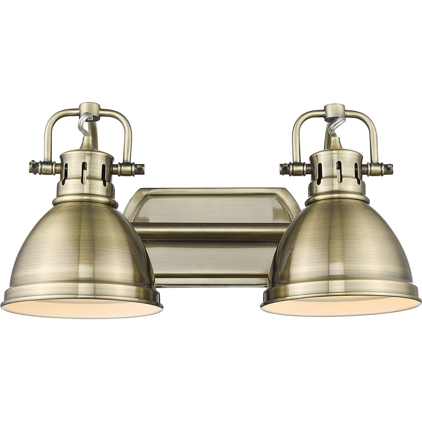 Yep Duncan Vanity Wall Light in Aged Brass