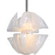 Glacier LED 13.75 inch Polished Nickel Pendant Ceiling Light