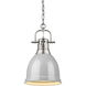 Yep Duncan Pendant Ceiling Light in Pewter, Grey