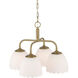 Dorinda 4 Light 18 inch Brushed Champagne Brass Pendant Ceiling Light