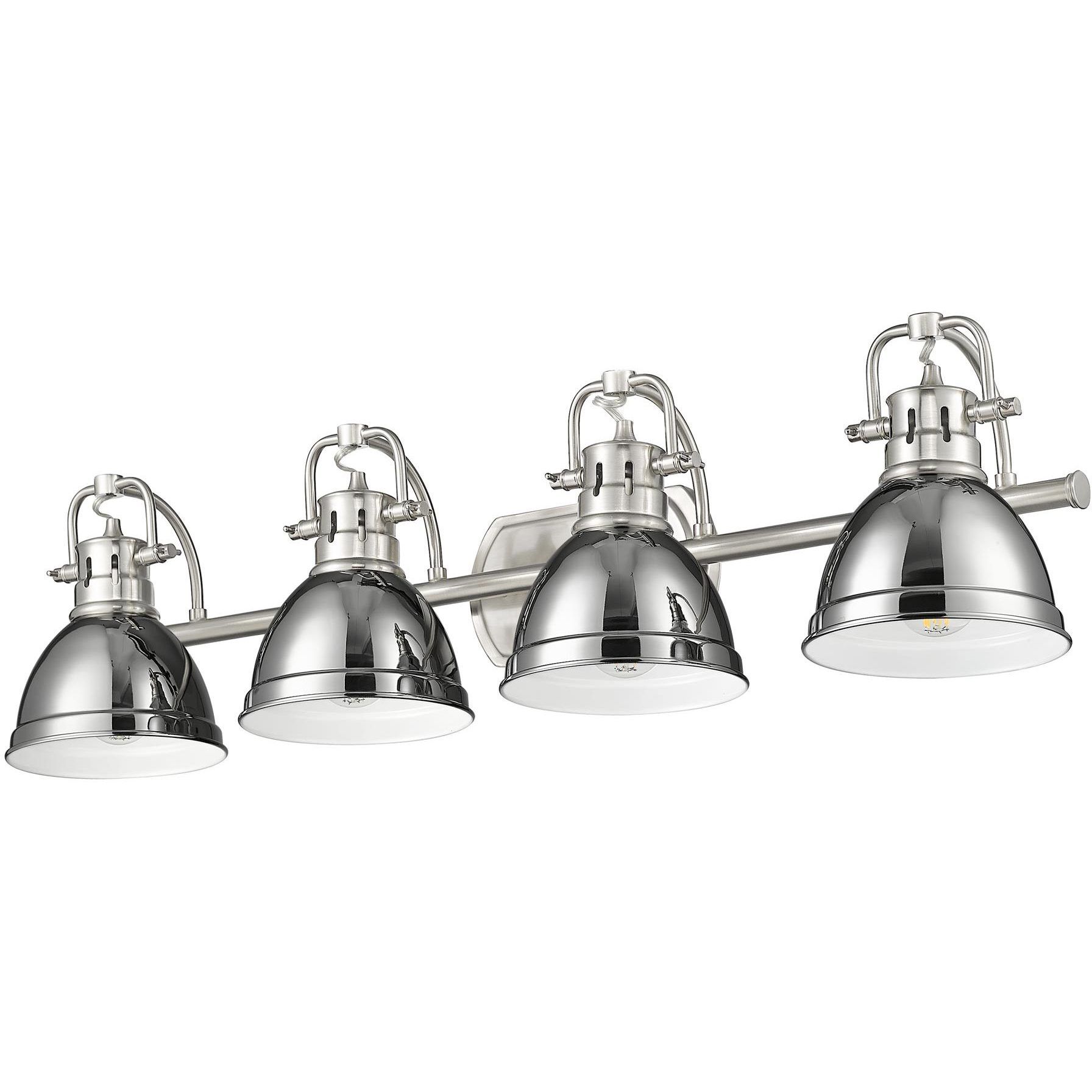 Yep Duncan Vanity Wall Light in Pewter, Chrome