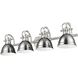Yep Duncan Vanity Wall Light in Pewter, Chrome