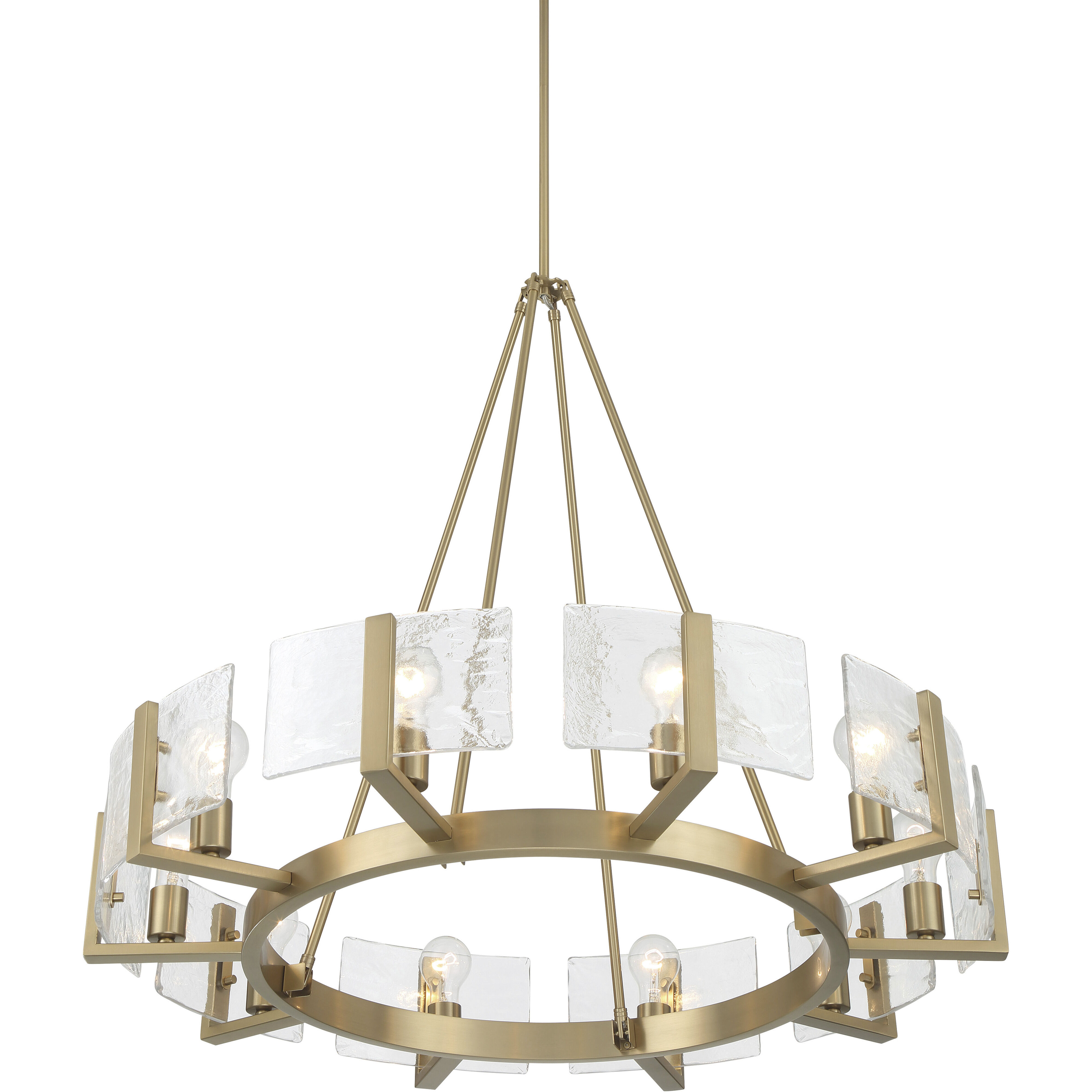Aenon 10 Light 36 inch Brushed Champagne Brass Chandelier Ceiling Light