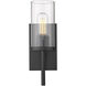 Winslett 1 Light 5 inch Matte Black Wall Sconce Wall Light, Damp
