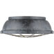 Bartlett 3 Light 17 inch Black Patina Flush Mount Ceiling Light, Damp