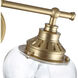 Daphne 2 Light 15.13 inch Brushed Champagne Bronze Vanity Light Wall Light