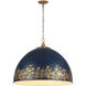 Alison Pendant Ceiling Light in Antique Matte Navy