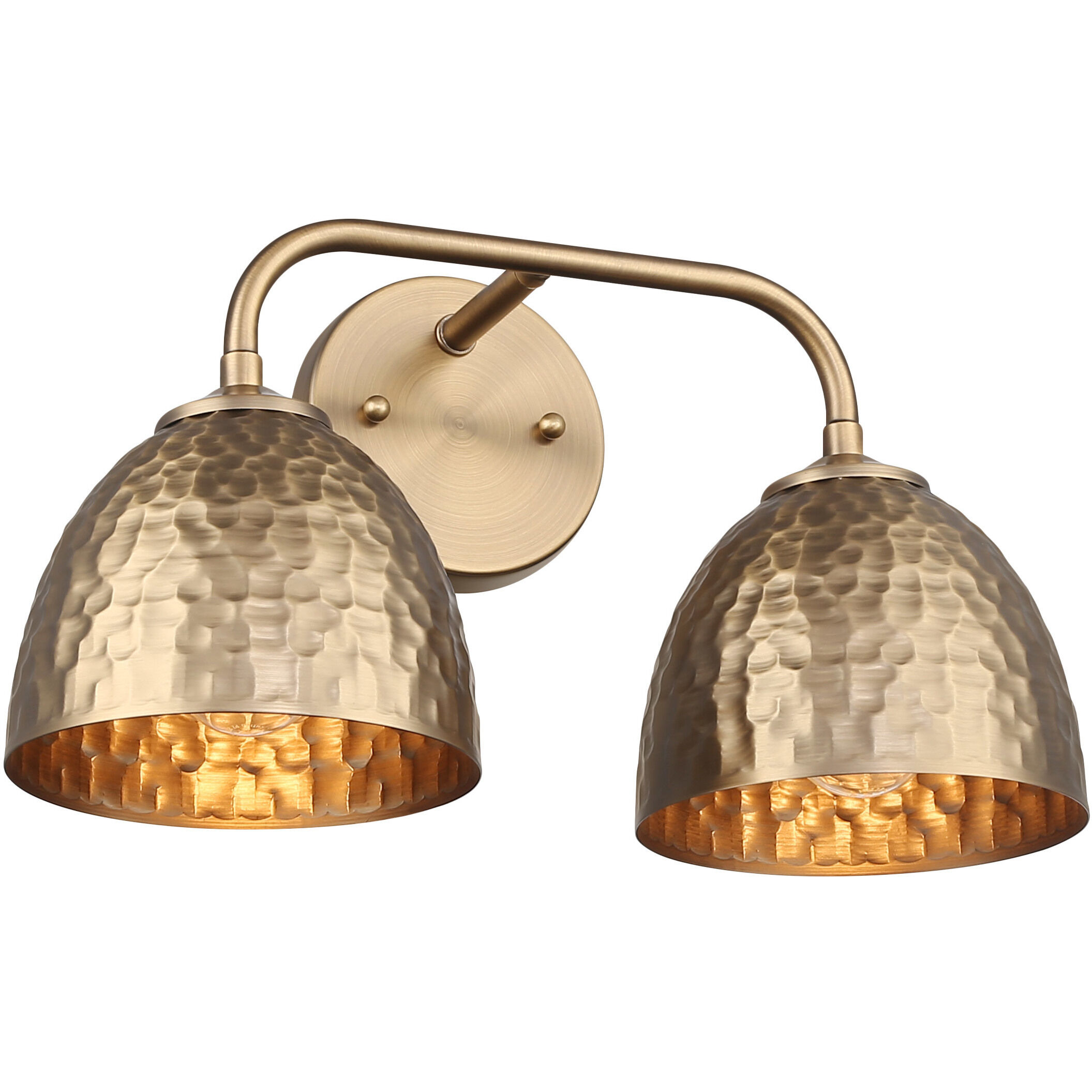 Shepard Vanity Wall Light in Modern Brass