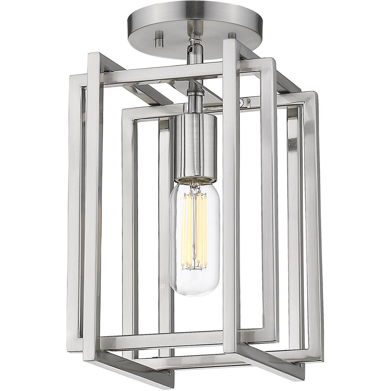 Tribeca 1 Light 7.25 inch Semi-Flush Mount