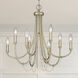 Kamila 24 inch 60.00 watt White Gold Chandelier Ceiling Light