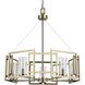 Marco 24.5 inch 60.00 watt White Gold Chandelier Ceiling Light
