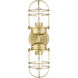 Seaport Vanity Wall Light in Brushed Champagne Brass